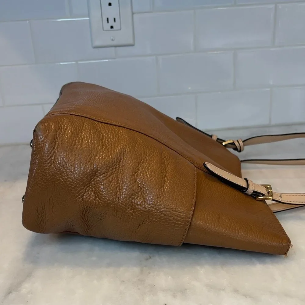Michael Kors Bag Purse Handbag Leather Jet Set EW Pebbled Tote Bag Pocketbook